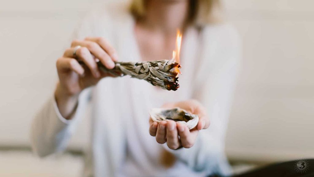 Burning Sage - Herbs for Protection Against Negative Energy