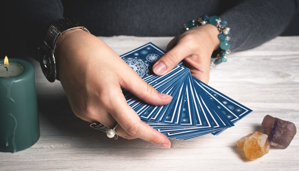 Shuffling Tarot Cards